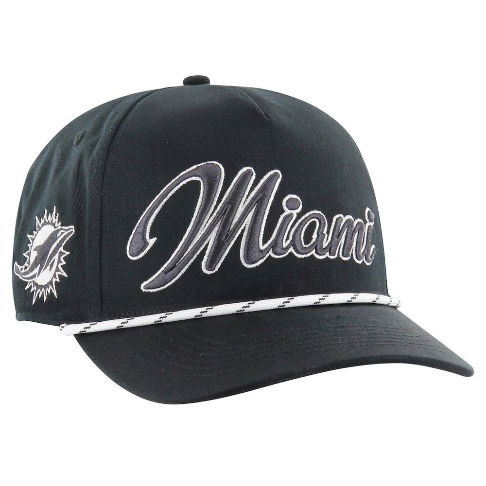 Miami Dolphins '47 Overhand Speckle Hitch Adjustable Hat - Black Hats