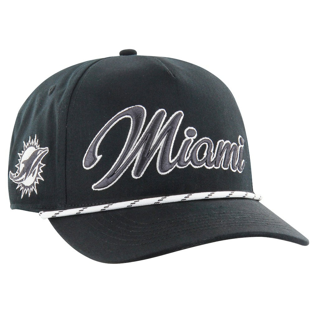 Miami Dolphins '47 Overhand Speckle Hitch Adjustable Hat - Black Hats