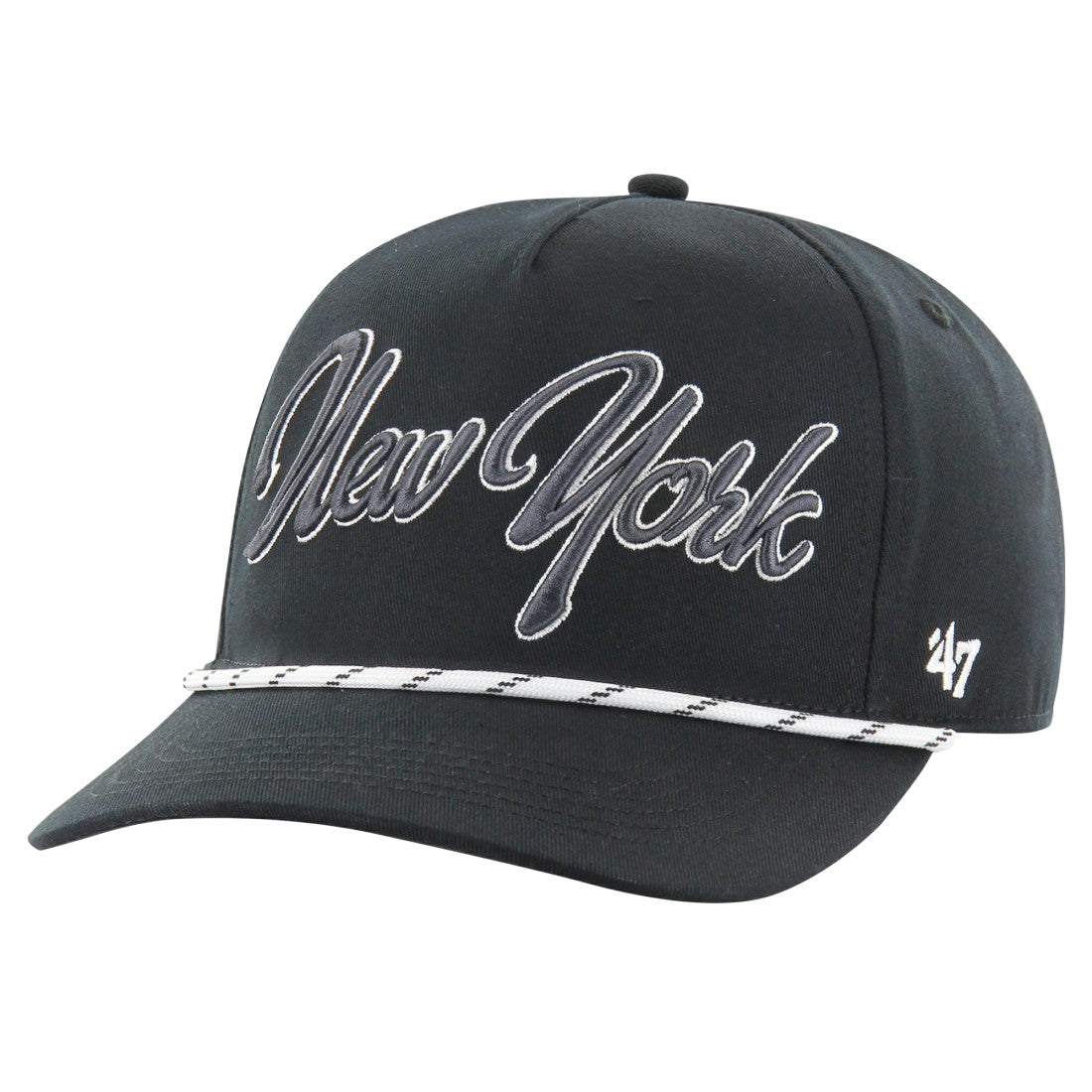 New York Jets '47 Overhand Speckle Hitch Adjustable Hat - Black Hats