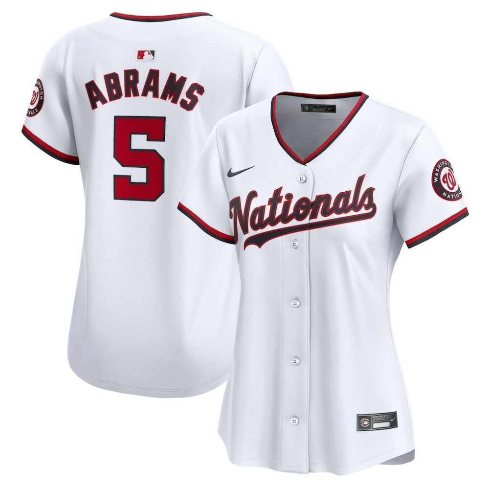 CJ Abrams Washington Nationals Nike Women's Home Limited Player Jersey - White Jerseys
