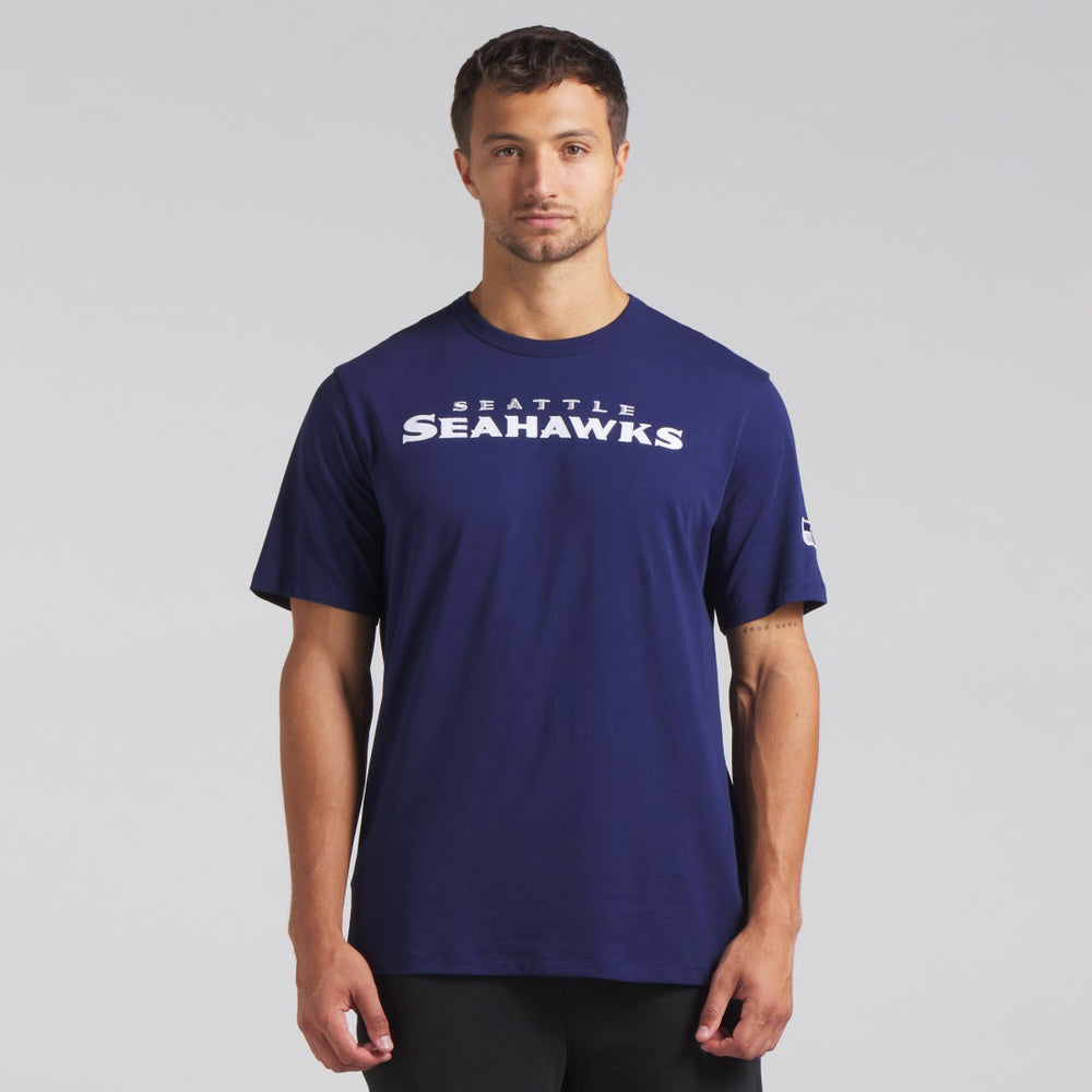 Seattle Seahawks Option Route Legacy T-Shirt - College Navy T-shirts