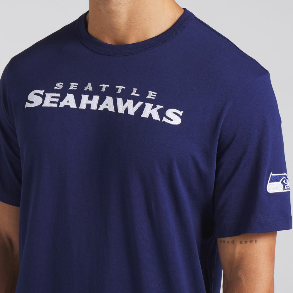 Seattle Seahawks Option Route Legacy T-Shirt - College Navy T-shirts
