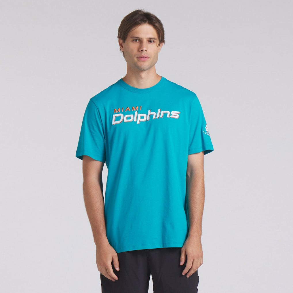 Miami Dolphins Option Route Legacy T-Shirt - Aqua T-shirts