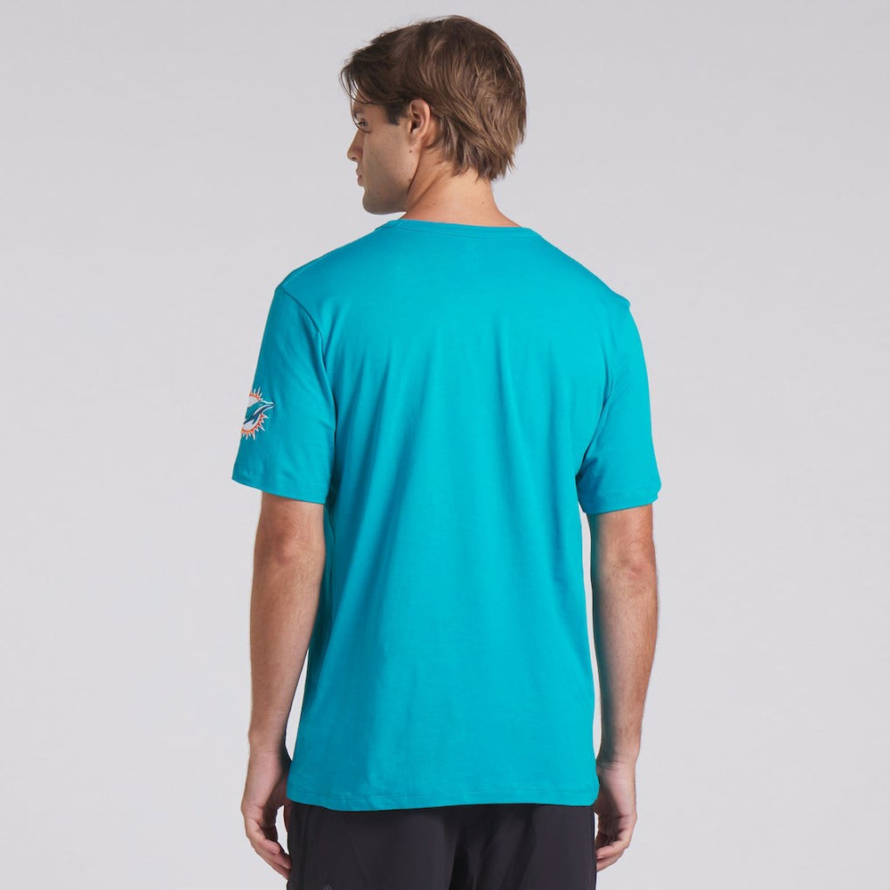 Miami Dolphins Option Route Legacy T-Shirt - Aqua T-shirts