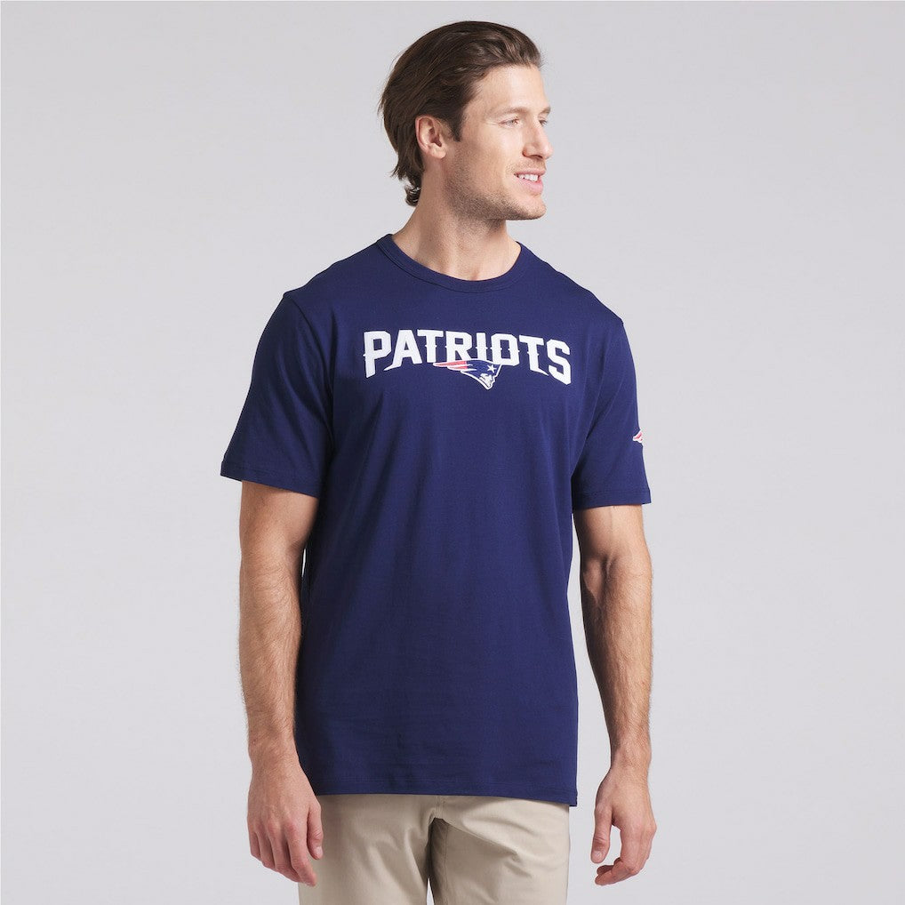 New England Patriots Option Route Legacy T-Shirt - Navy T-shirts