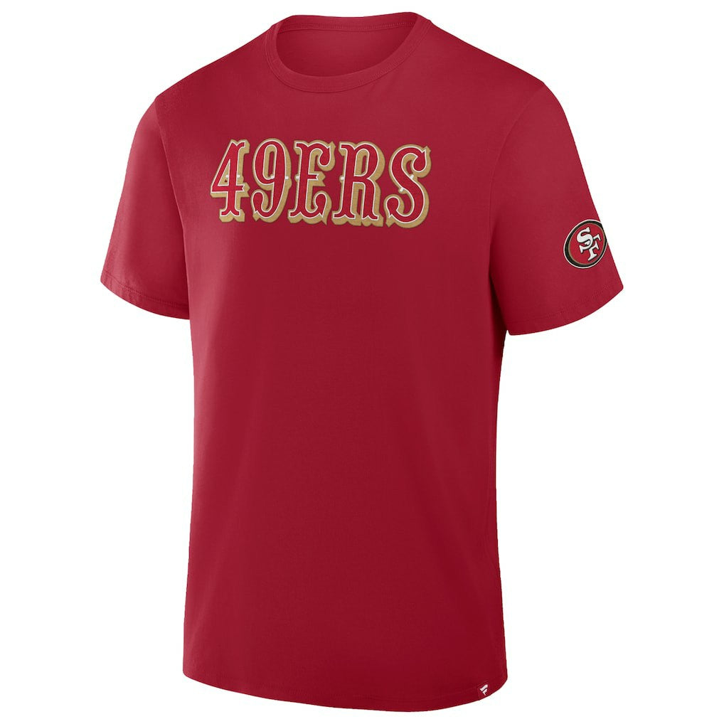 San Francisco 49ers Option Route Legacy T-Shirt - Scarlet T-shirts