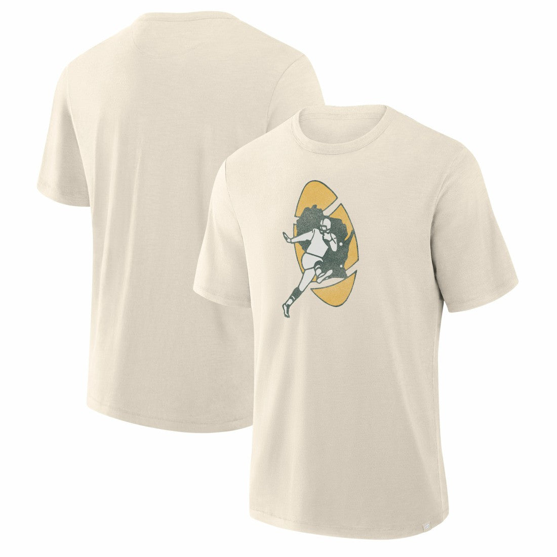 Green Bay Packers Slub T-Shirt - Cream T-shirts