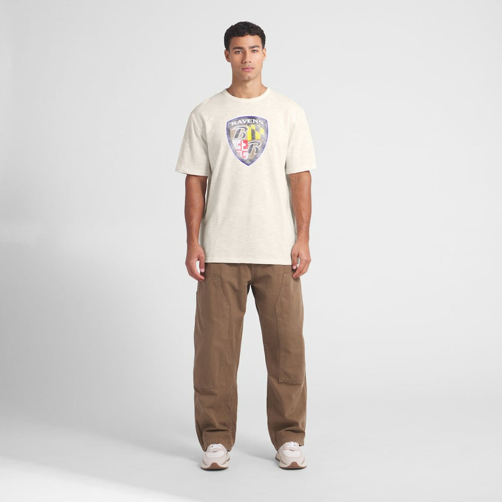 Baltimore Ravens Slub T-Shirt - Cream T-shirts