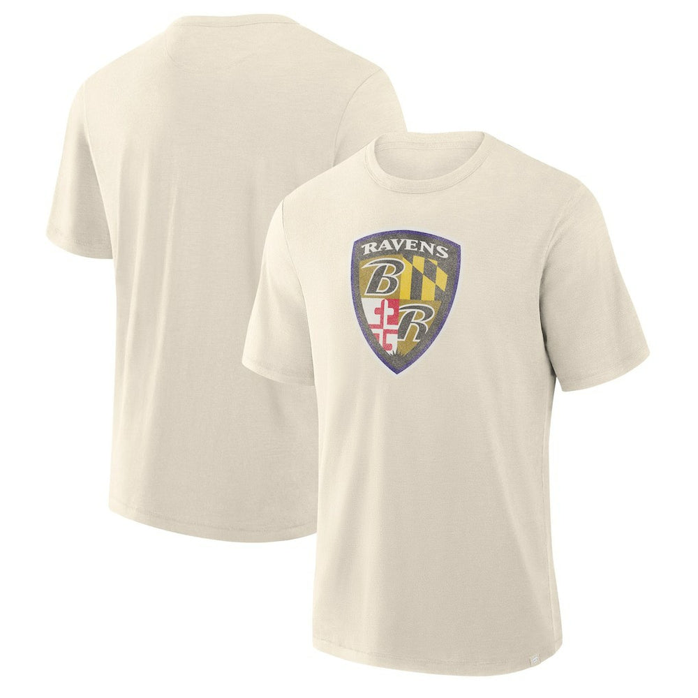 Baltimore Ravens Slub T-Shirt - Cream T-shirts