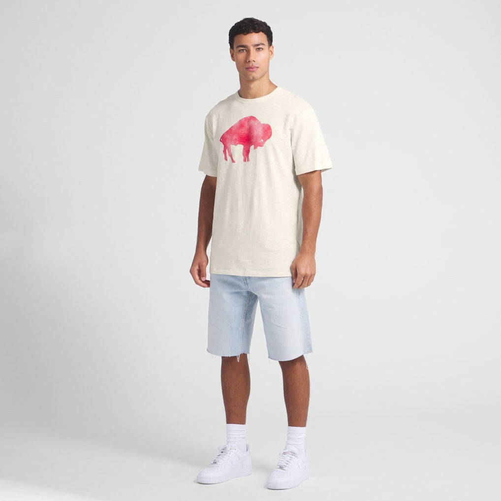 Buffalo Bills Slub T-Shirt - Cream T-shirts