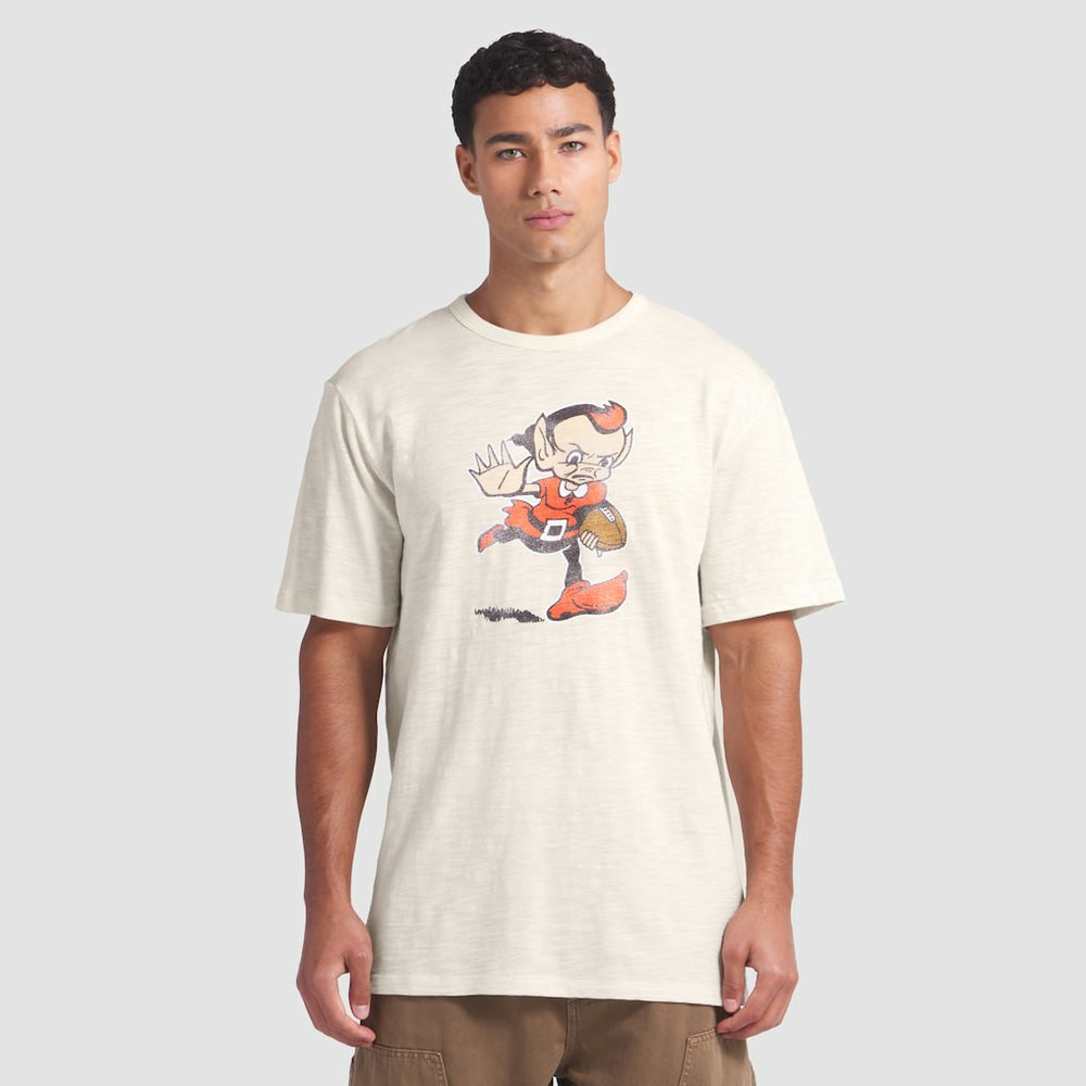 Cleveland Browns Slub T-Shirt - Cream T-shirts