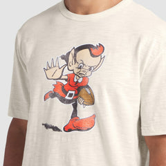 Cleveland Browns Slub T-Shirt - Cream T-shirts
