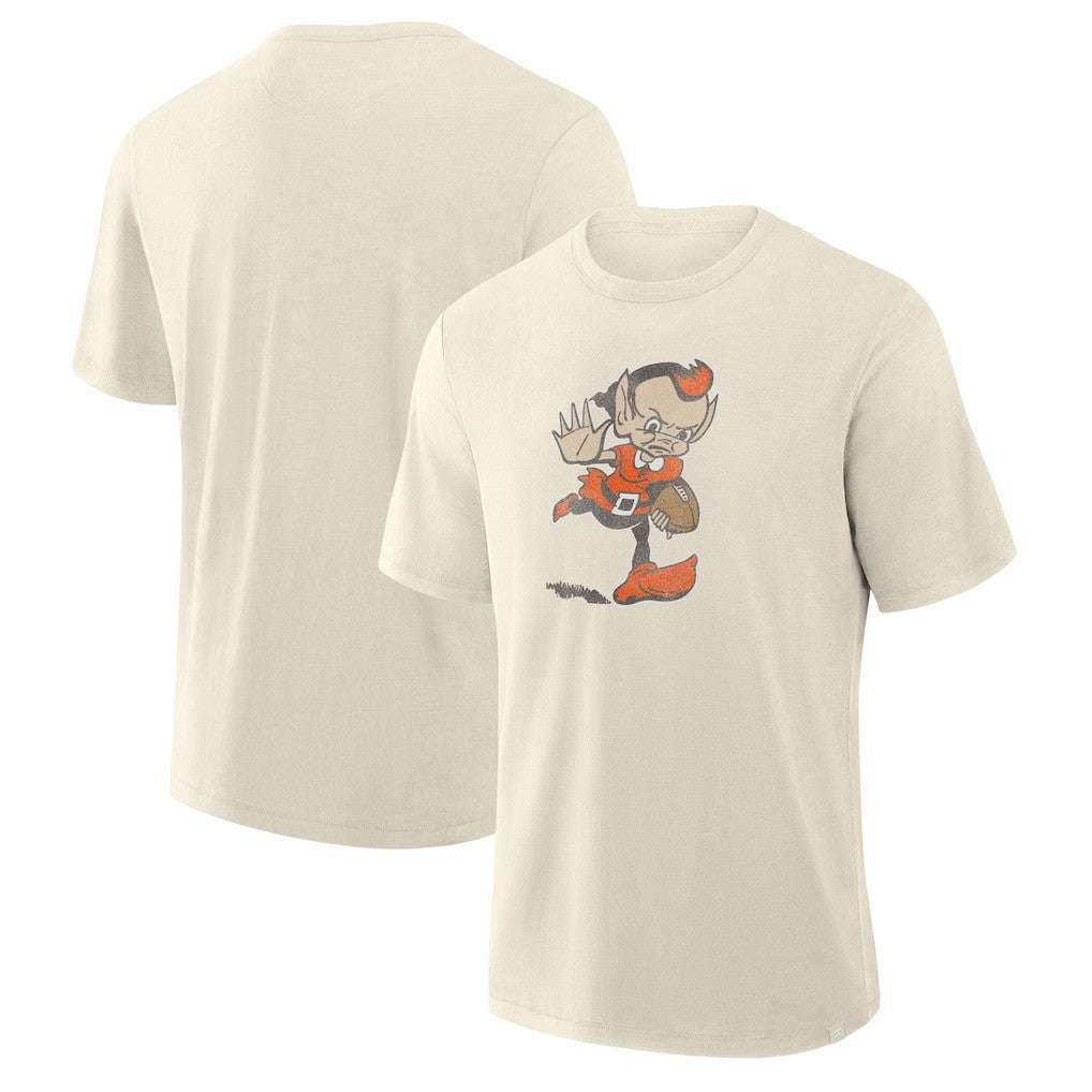 Cleveland Browns Slub T-Shirt - Cream T-shirts