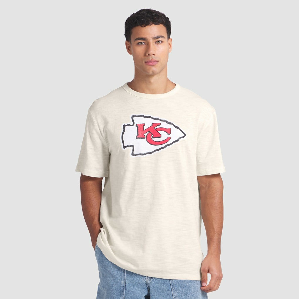 Kansas City Chiefs Slub T-Shirt - Cream T-shirts