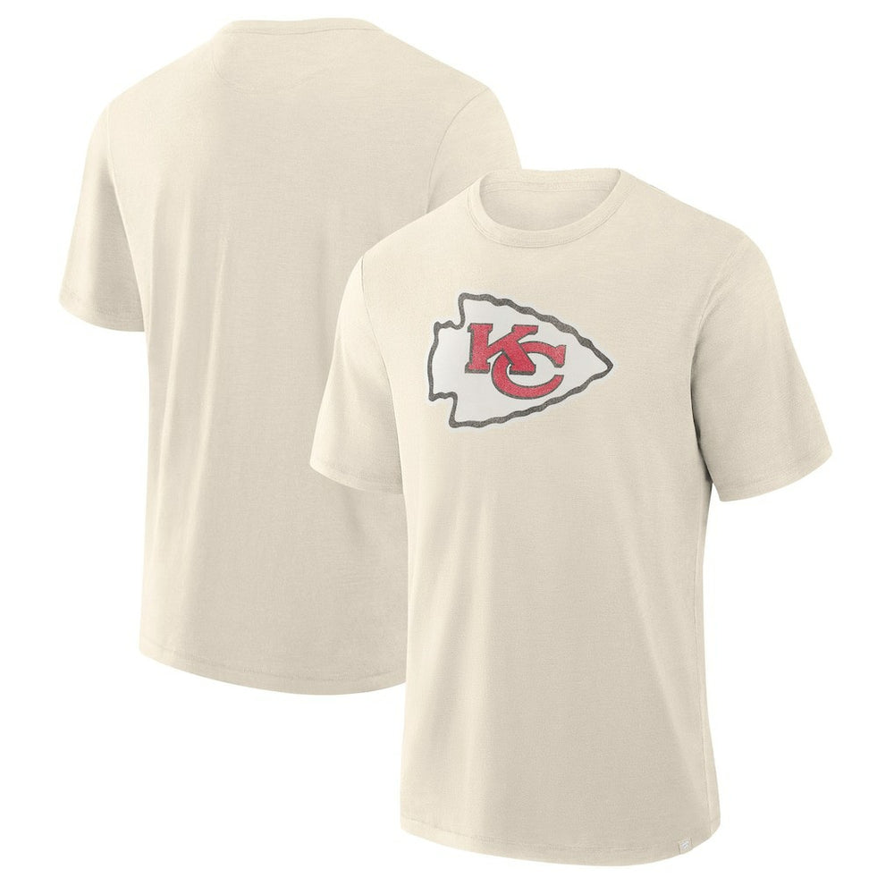 Kansas City Chiefs Slub T-Shirt - Cream T-shirts