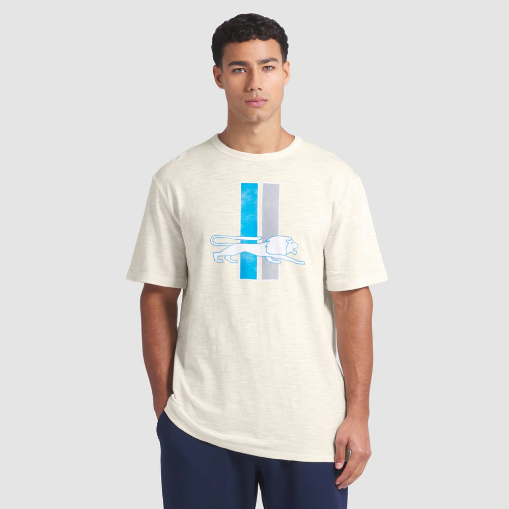 Detroit Lions Slub T-Shirt - Cream T-shirts