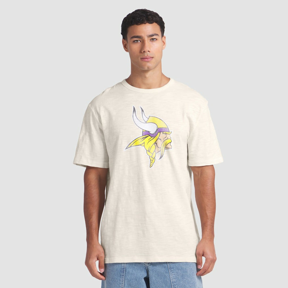 Minnesota Vikings Slub T-Shirt - Cream T-shirts