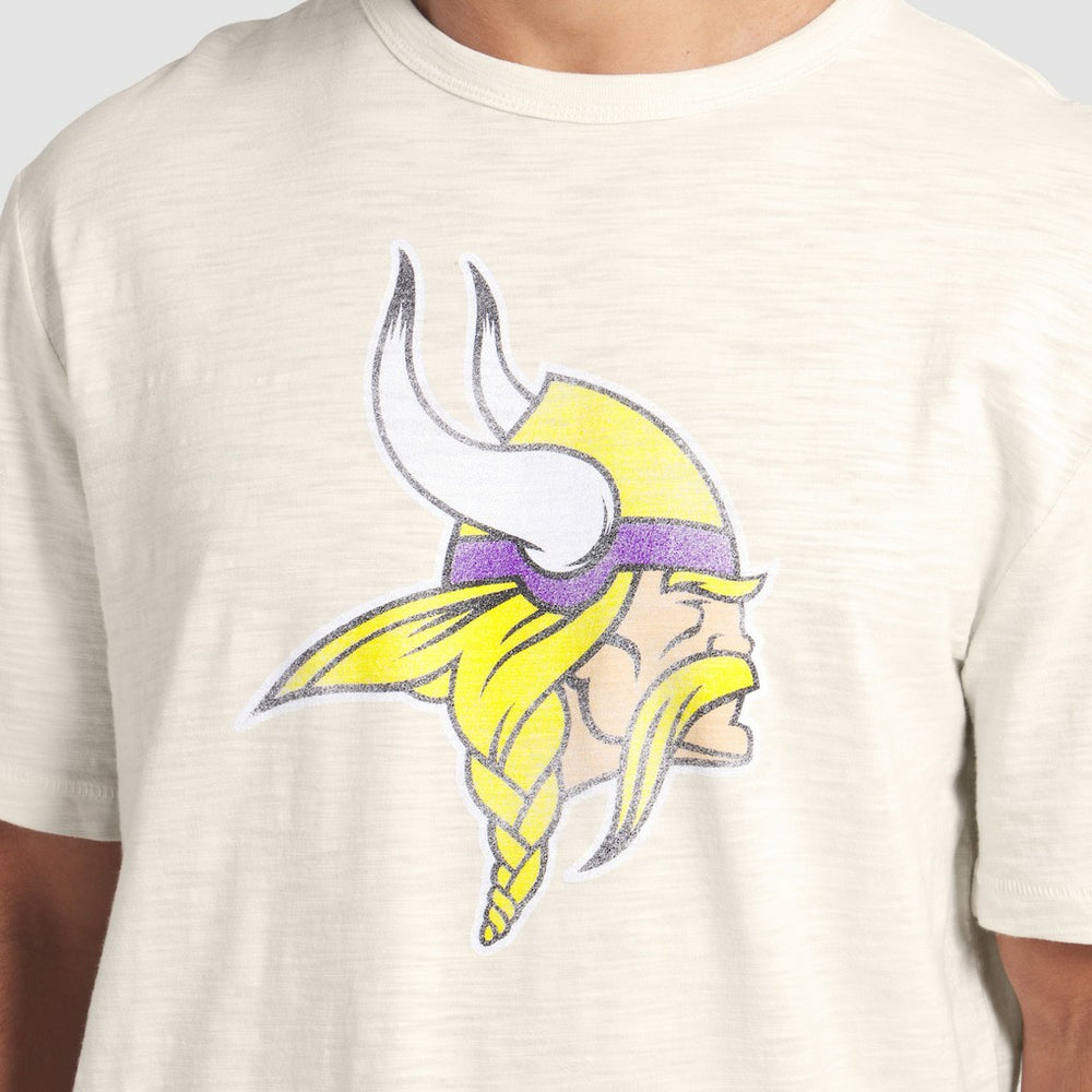 Minnesota Vikings Slub T-Shirt - Cream T-shirts