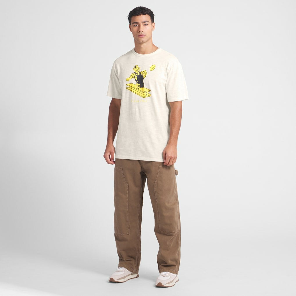Pittsburgh Steelers Slub T-Shirt - Cream T-shirts