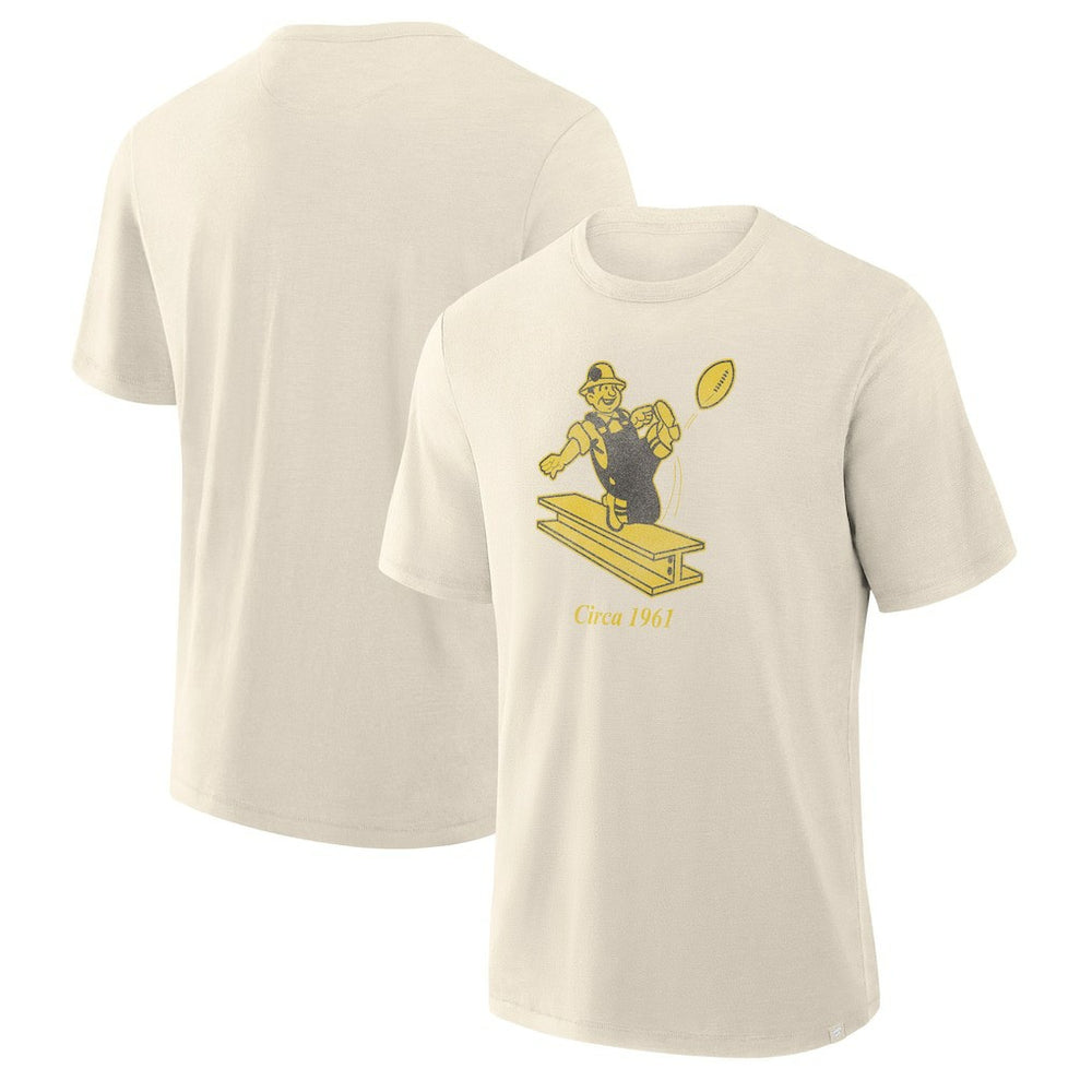 Pittsburgh Steelers Slub T-Shirt - Cream T-shirts