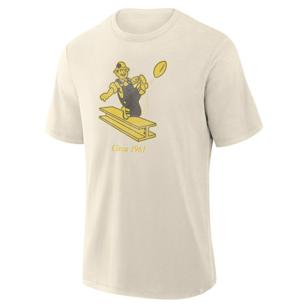 Pittsburgh Steelers Slub T-Shirt - Cream T-shirts