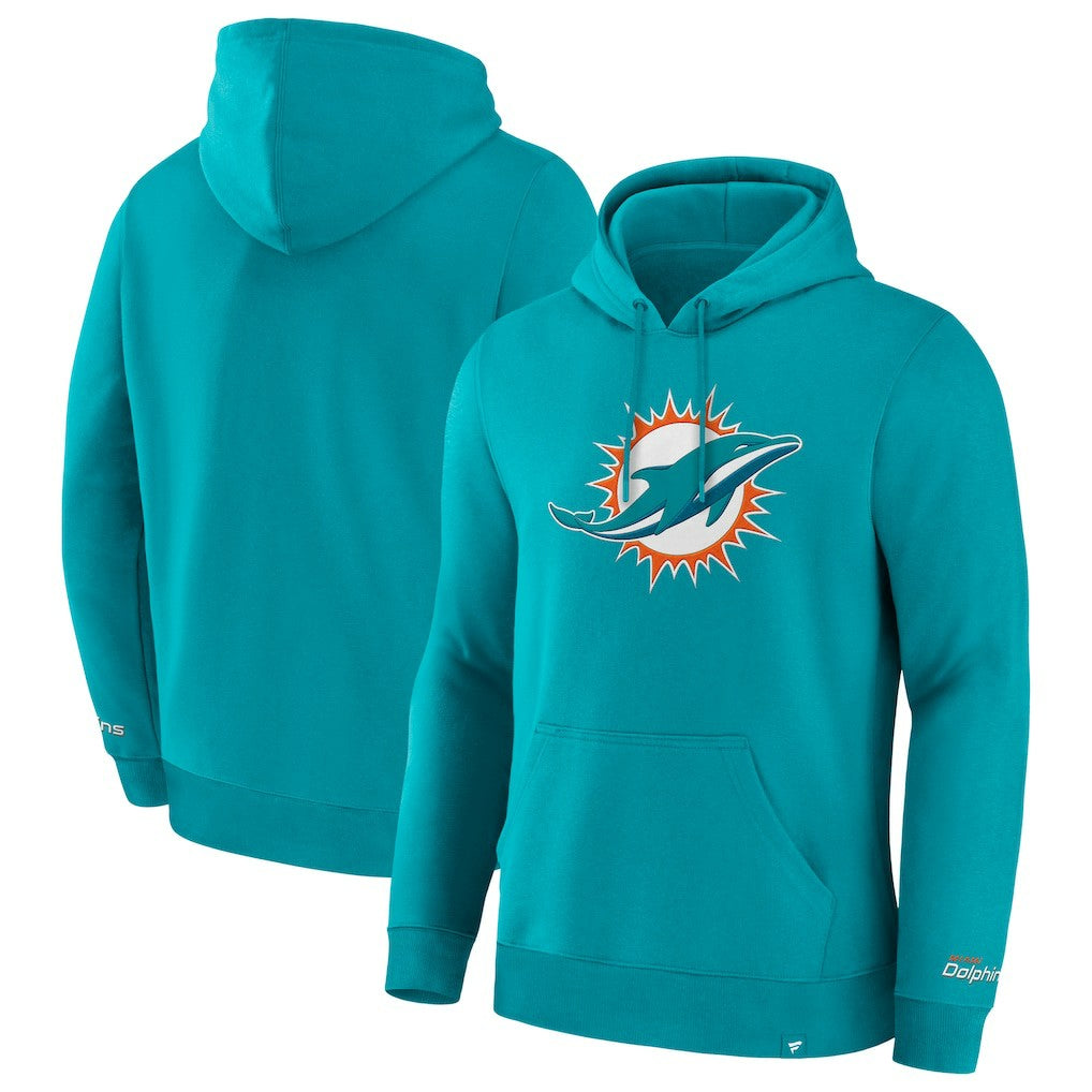 Miami Dolphins Pylon Cam Legacy Pullover Hoodie - Aqua Hoodies