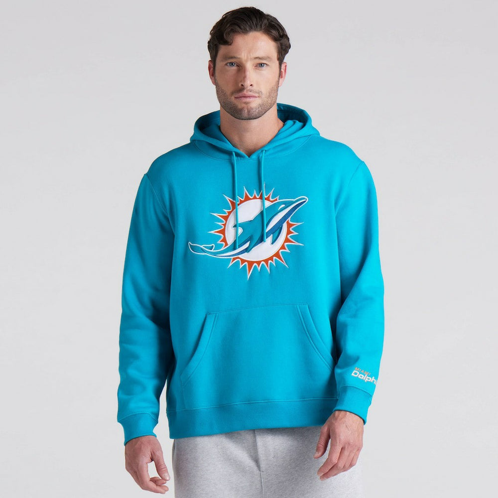 Miami Dolphins Pylon Cam Legacy Pullover Hoodie - Aqua Hoodies