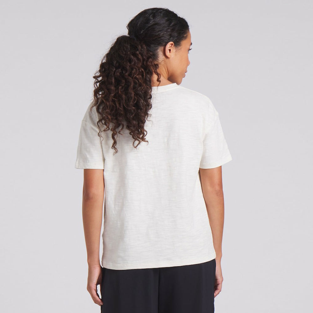 San Francisco 49ers Women's Trick Play Slub Boxy T-Shirt - Cream T-shirts