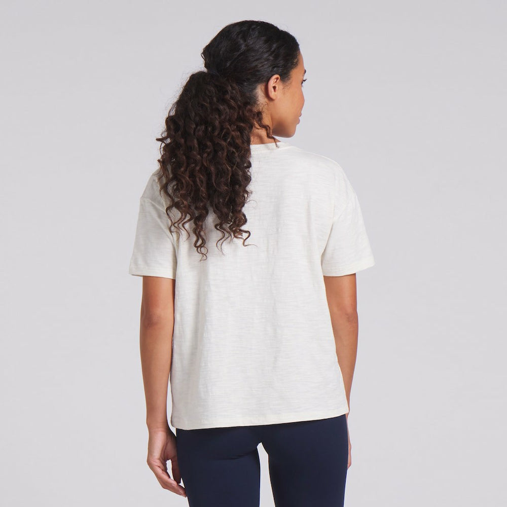 Chicago Bears Women's Trick Play Slub Boxy T-Shirt - Cream T-shirts