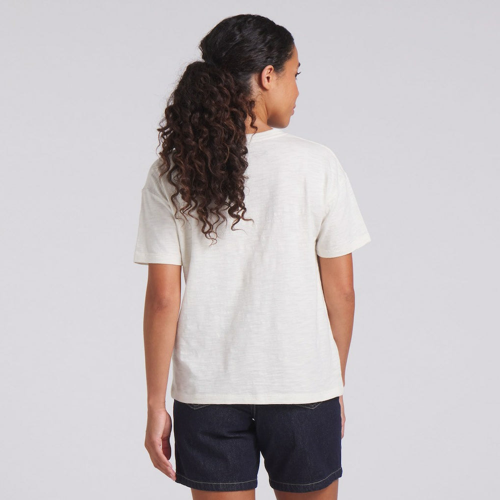 Cleveland Browns Women's Trick Play Slub Boxy T-Shirt - Cream T-shirts