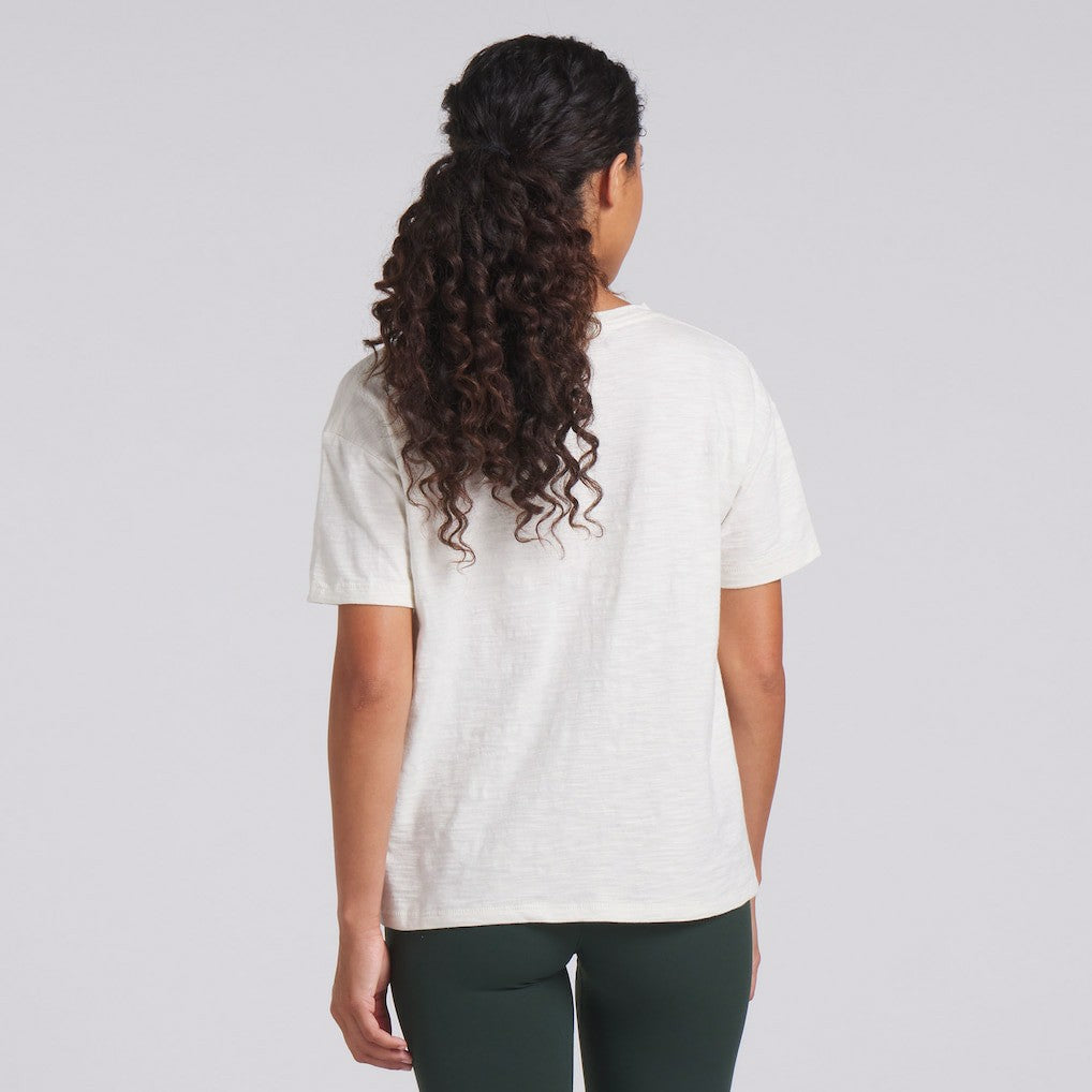 Green Bay Packers Women's Trick Play Slub Boxy T-Shirt - Cream T-shirts