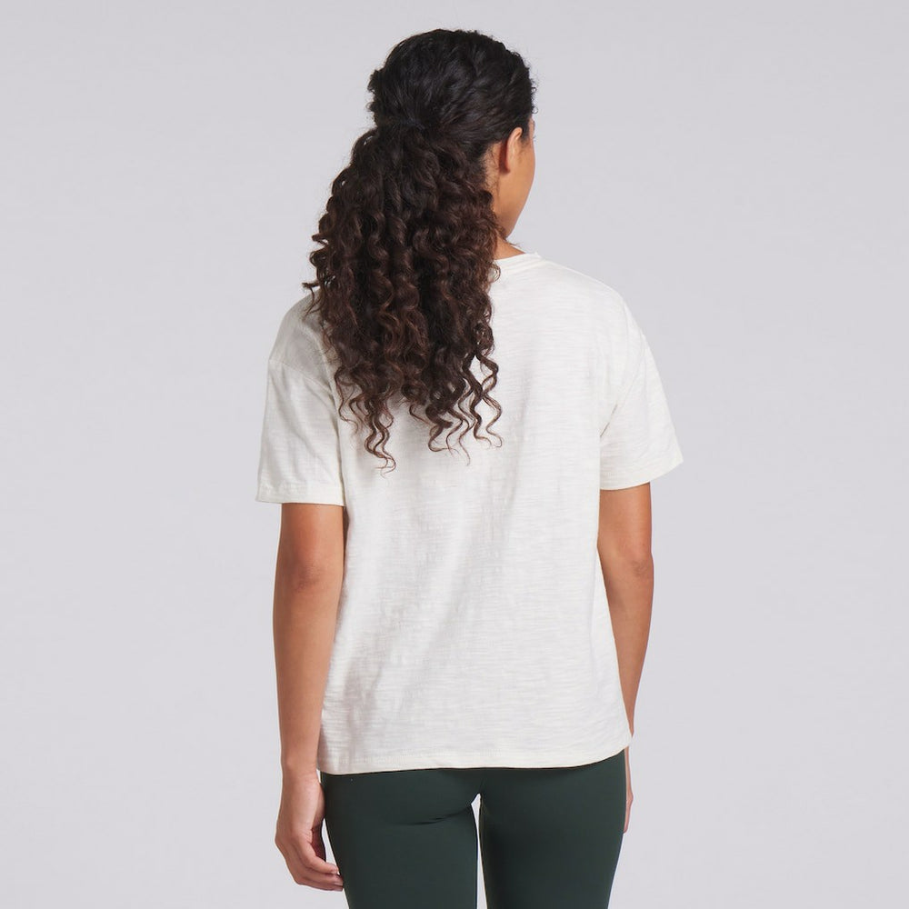 Green Bay Packers Women's Trick Play Slub Boxy T-Shirt - Cream T-shirts