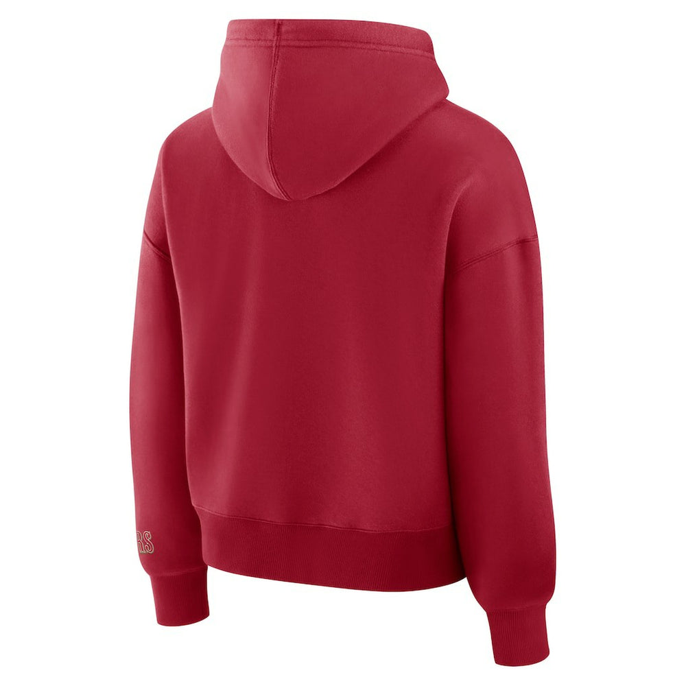 San Francisco 49ers Women's Legacy Fleece Pullover Hoodie - Scarlet Hoodies