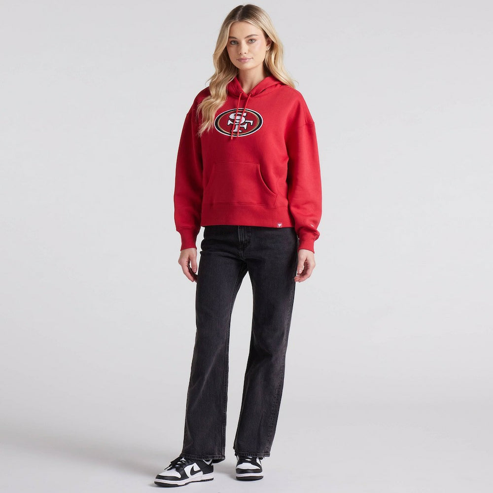 San Francisco 49ers Women's Legacy Fleece Pullover Hoodie - Scarlet Hoodies