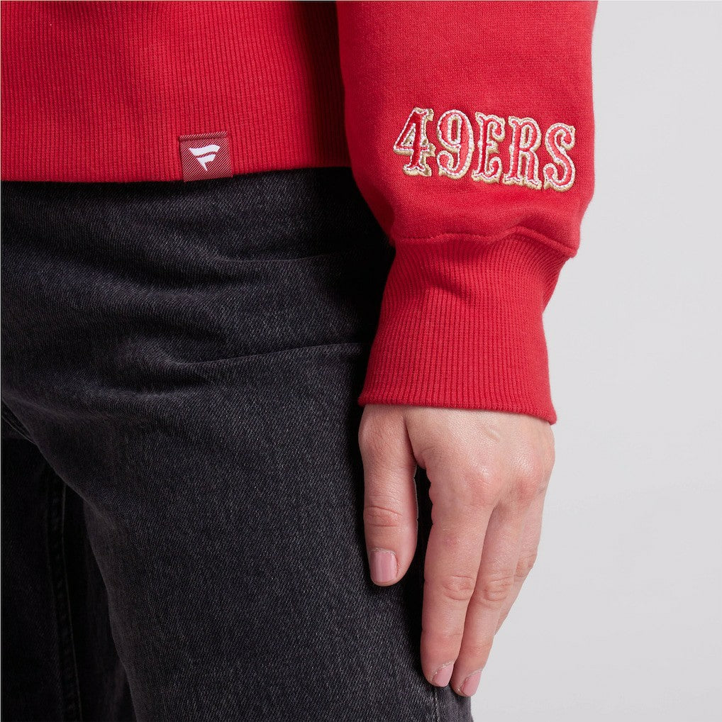 San Francisco 49ers Women's Legacy Fleece Pullover Hoodie - Scarlet Hoodies