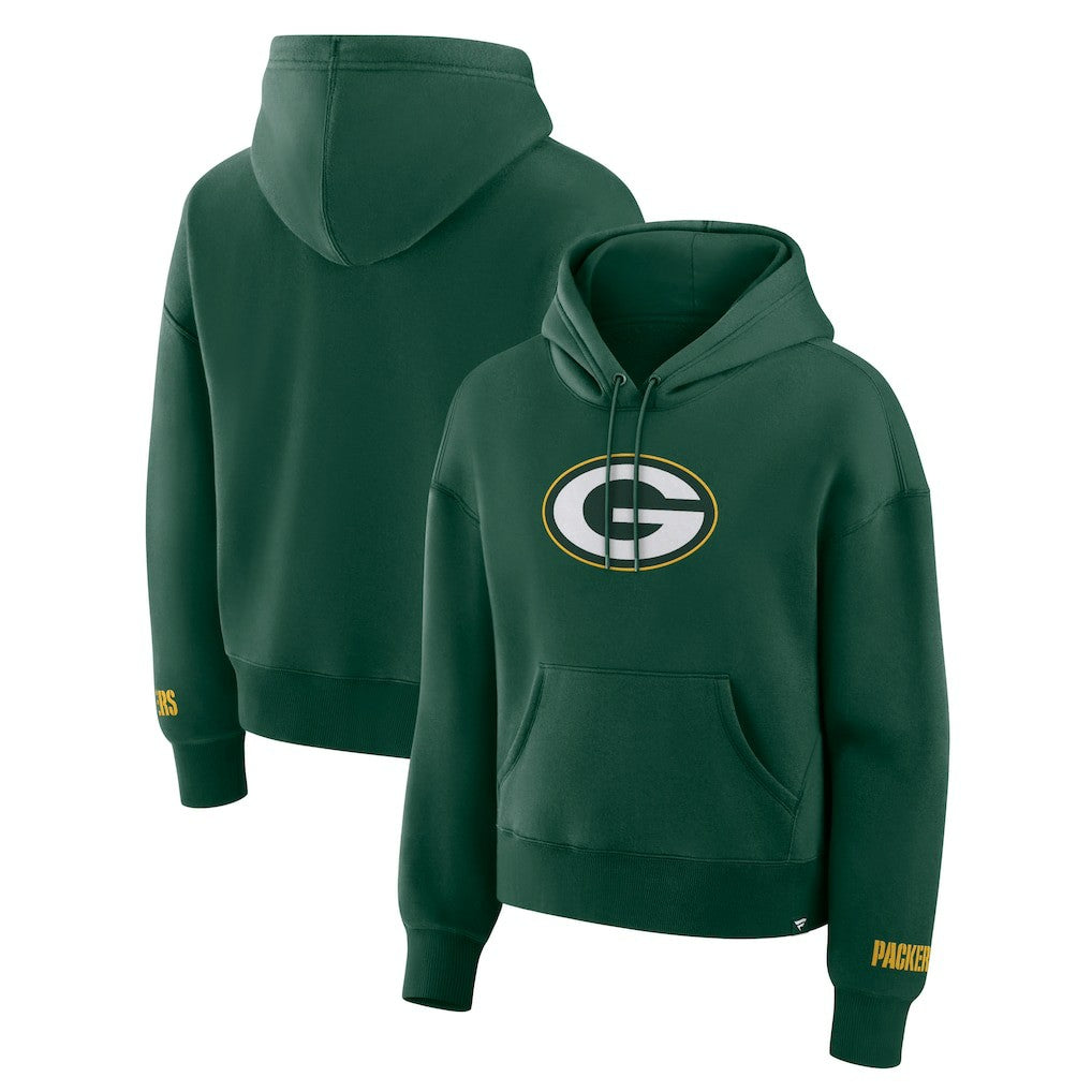Green Bay Packers Women's Legacy Fleece Pullover Hoodie - Green Hoodies