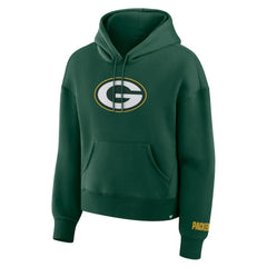 Green Bay Packers Women's Legacy Fleece Pullover Hoodie - Green Hoodies