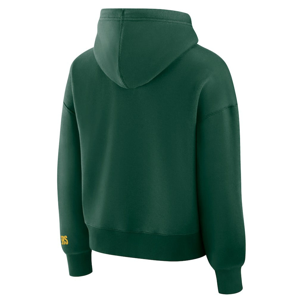 Green Bay Packers Women's Legacy Fleece Pullover Hoodie - Green Hoodies
