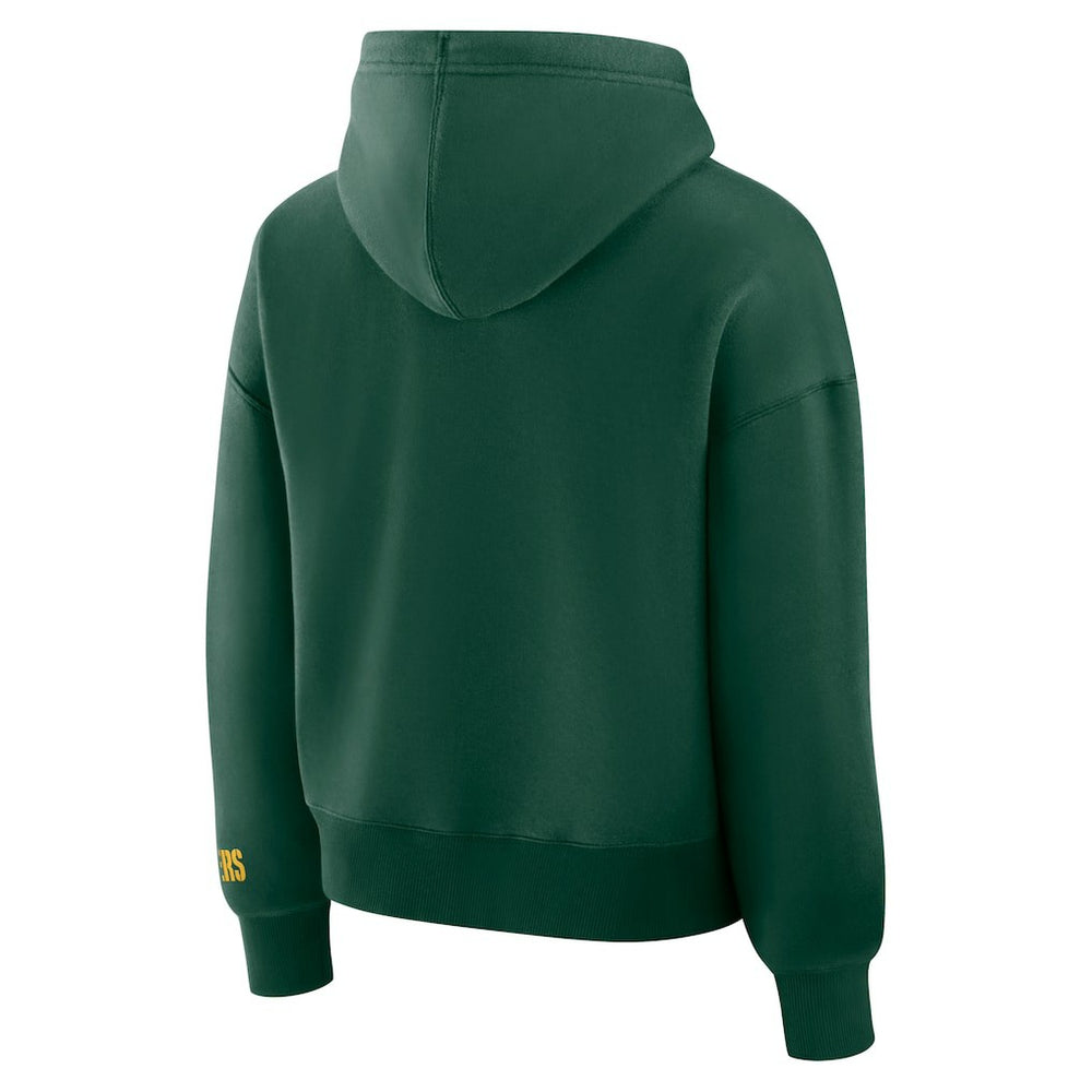 Green Bay Packers Women's Legacy Fleece Pullover Hoodie - Green Hoodies