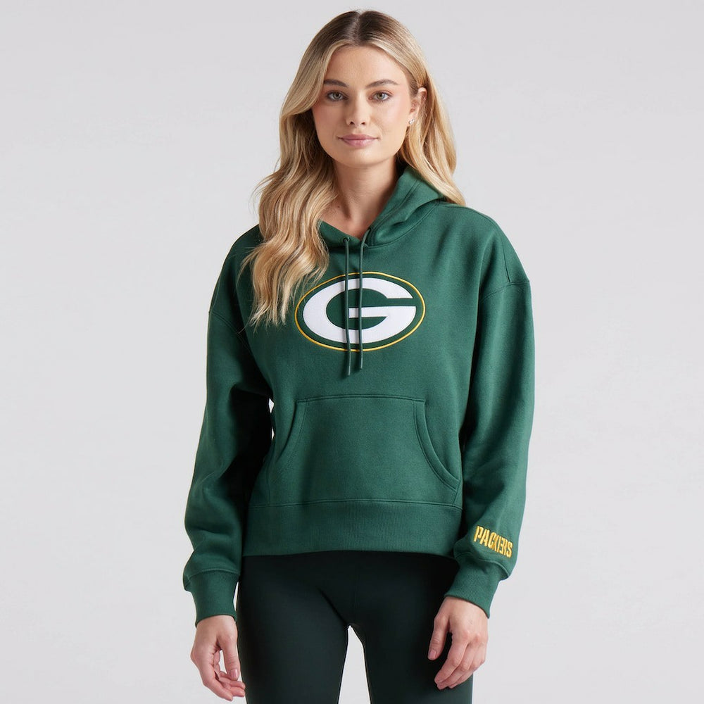 Green Bay Packers Women's Legacy Fleece Pullover Hoodie - Green Hoodies