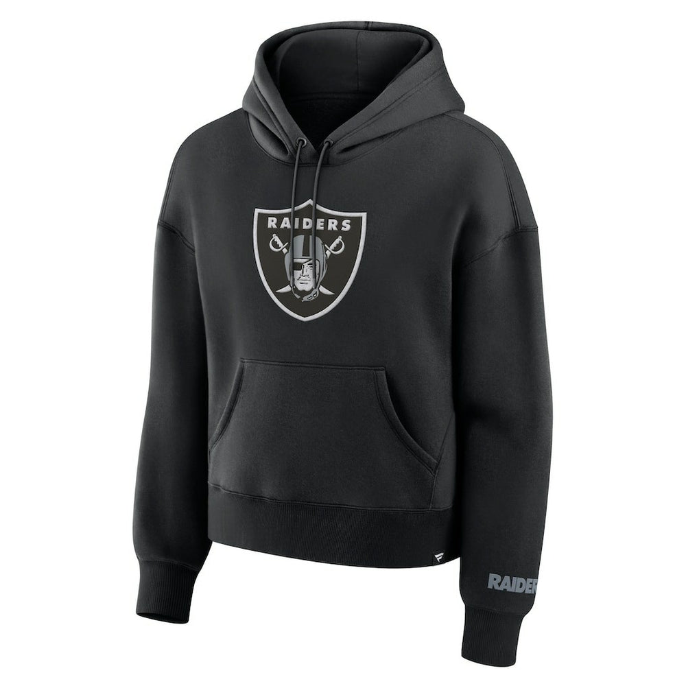 Las Vegas Raiders Women's Legacy Fleece Pullover Hoodie - Black Hoodies