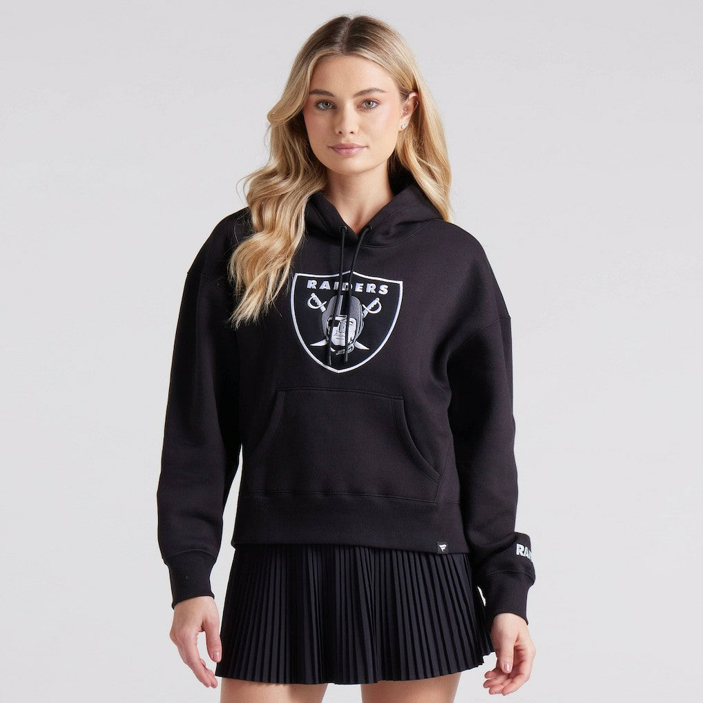 Las Vegas Raiders Women's Legacy Fleece Pullover Hoodie - Black Hoodies