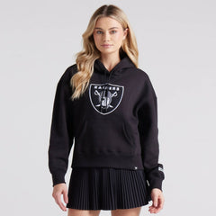 Las Vegas Raiders Women's Legacy Fleece Pullover Hoodie - Black Hoodies