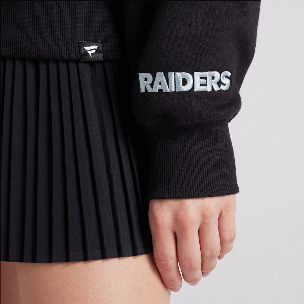 Las Vegas Raiders Women's Legacy Fleece Pullover Hoodie - Black Hoodies
