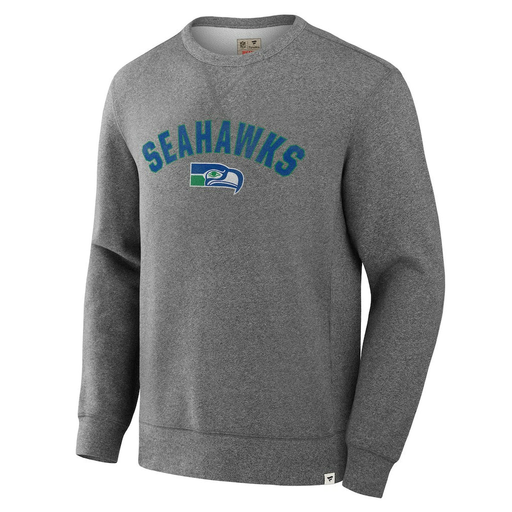 Seattle Seahawks Loop Terry Pullover Sweatshirt - Heather Gray Pullover