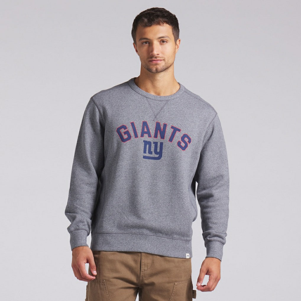 New York Giants Loop Terry Pullover Sweatshirt - Heather Gray Pullover