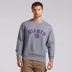 New York Giants Loop Terry Pullover Sweatshirt - Heather Gray Pullover
