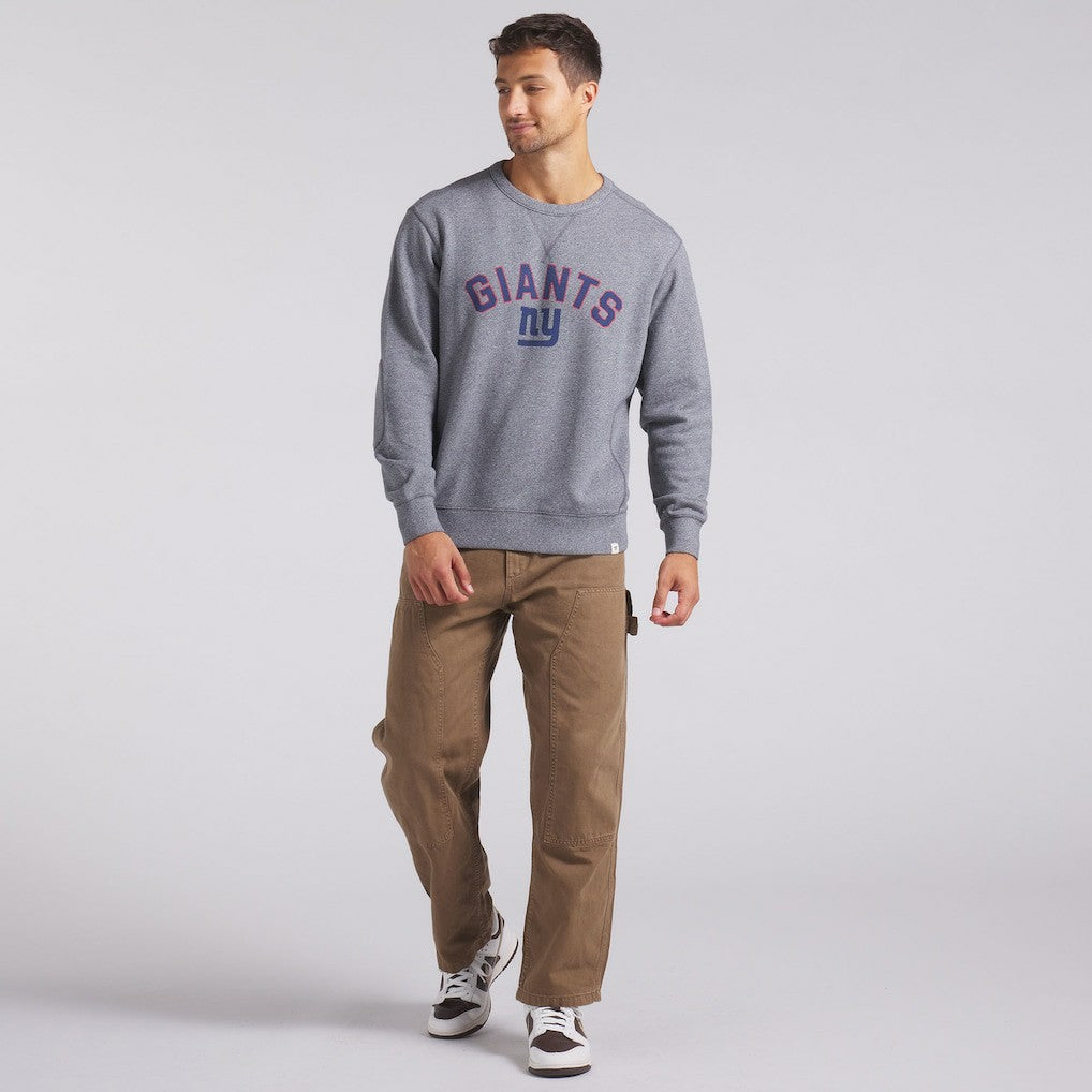 New York Giants Loop Terry Pullover Sweatshirt - Heather Gray Pullover