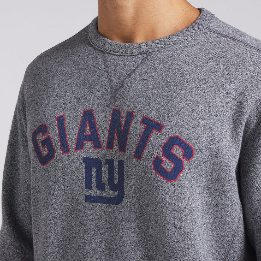 New York Giants Loop Terry Pullover Sweatshirt - Heather Gray Pullover