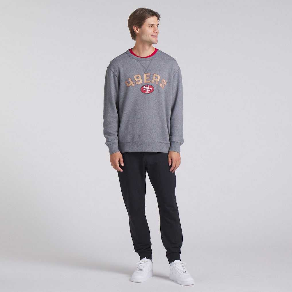 San Francisco 49ers Loop Terry Pullover Sweatshirt - Heather Gray Pullover